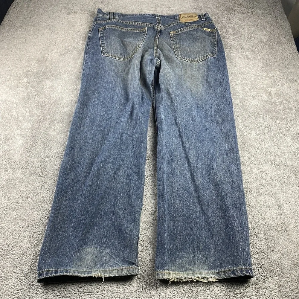 Levi Strauss Straight Fit Jeans Mens 38x30 Blue Medium‎ Wash Mid Rise